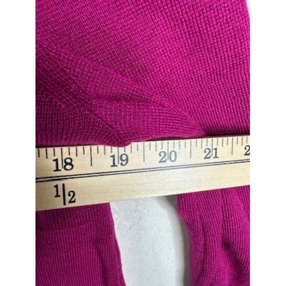 Chico's Womens V Neck 3/4 Sleeve Top Size 0 (Small) Magenta - Picture 5 of 7
